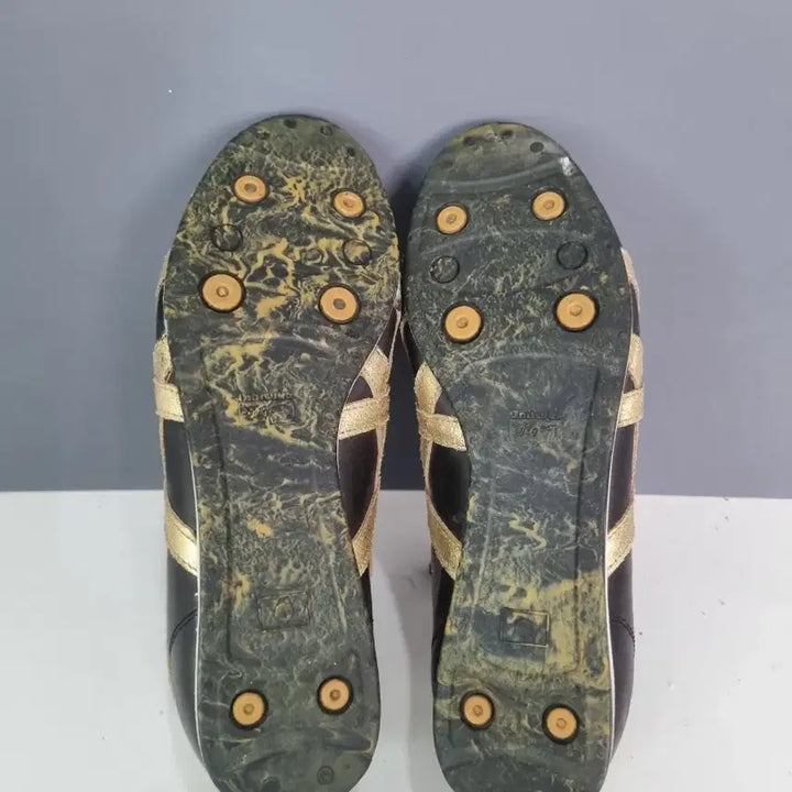 [BUNJANG] Onitsuka Tiger Mexico 66 Black Leather Sneakers / 효자빈티지 260 오니츠카타이거 멕시코66 블랙레더