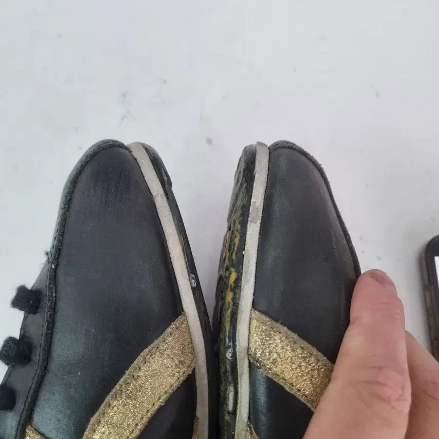 [BUNJANG] Onitsuka Tiger Mexico 66 Black Leather Sneakers / 효자빈티지 260 오니츠카타이거 멕시코66 블랙레더