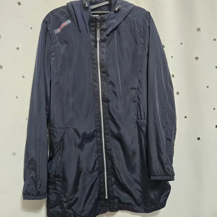[BUNJANG] M-Limited Navy Hooded Windbreaker Jacket / 엠리밋 네이비 바람막이 후드 자켓