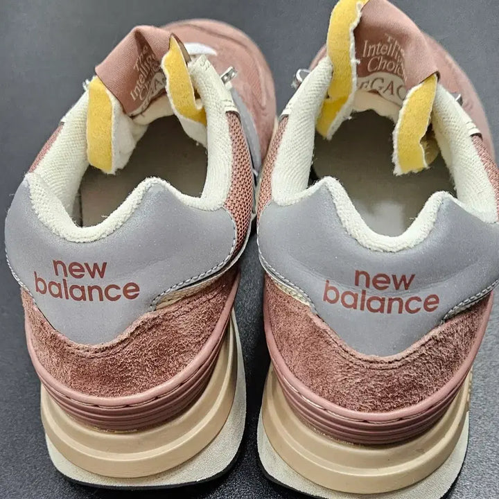 [BUNJANG] New Balance 574 Legacy Brown/Pink Gray Sneakers / 뉴발란스 574 레거시 브라운/핑크 그레이 225mm