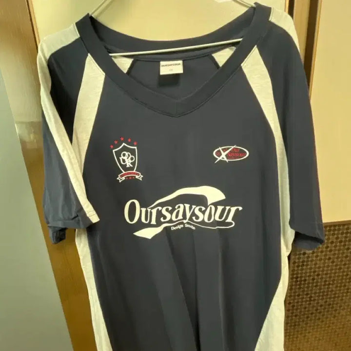 [BUNJANG] Oursea Our Navy T-Shirt / 아우어세이아우어 네이비 티셔츠