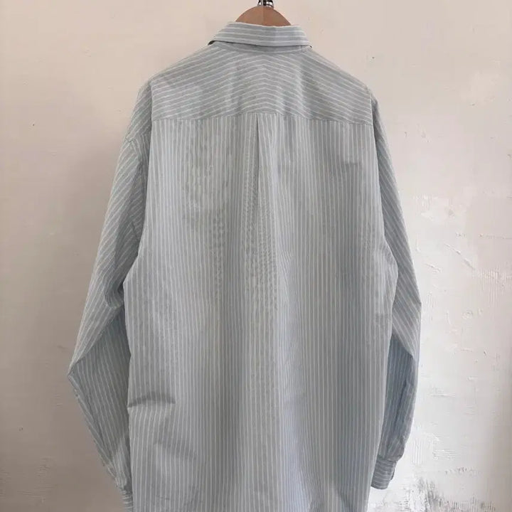 [BUNJANG] Auralee Stripe Overshirt / Auralee 오라리 스트라이프 오버 셔츠