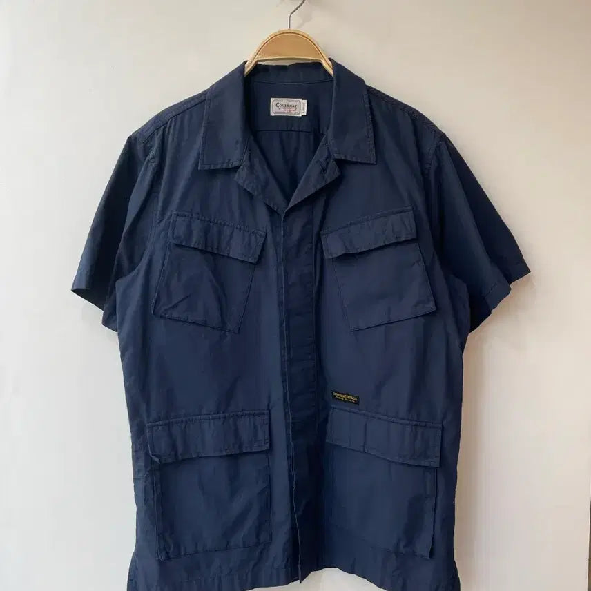 [BUNJANG] Covernat Pocket Short Sleeve Shirt Navy L / 커버낫 포켓 반팔셔츠 네이비 L