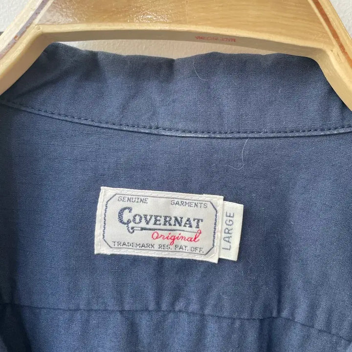 [BUNJANG] Covernat Pocket Short Sleeve Shirt Navy L / 커버낫 포켓 반팔셔츠 네이비 L