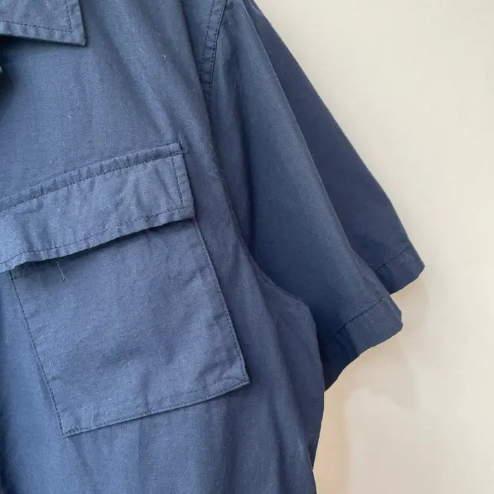[BUNJANG] Covernat Pocket Short Sleeve Shirt Navy L / 커버낫 포켓 반팔셔츠 네이비 L