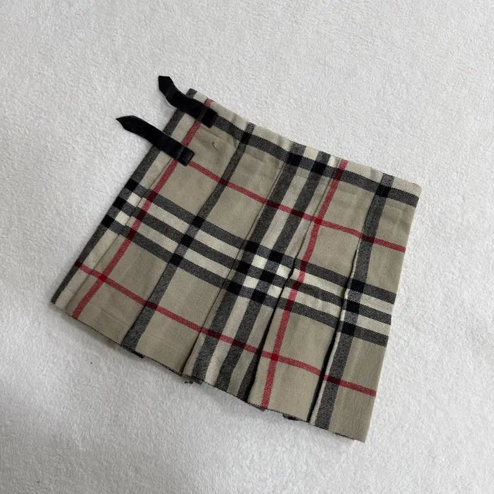 [BUNJANG] Burberry Kids Check Belted Skirt / 155 버버리 키즈 벨트 체크 스커트 0320T