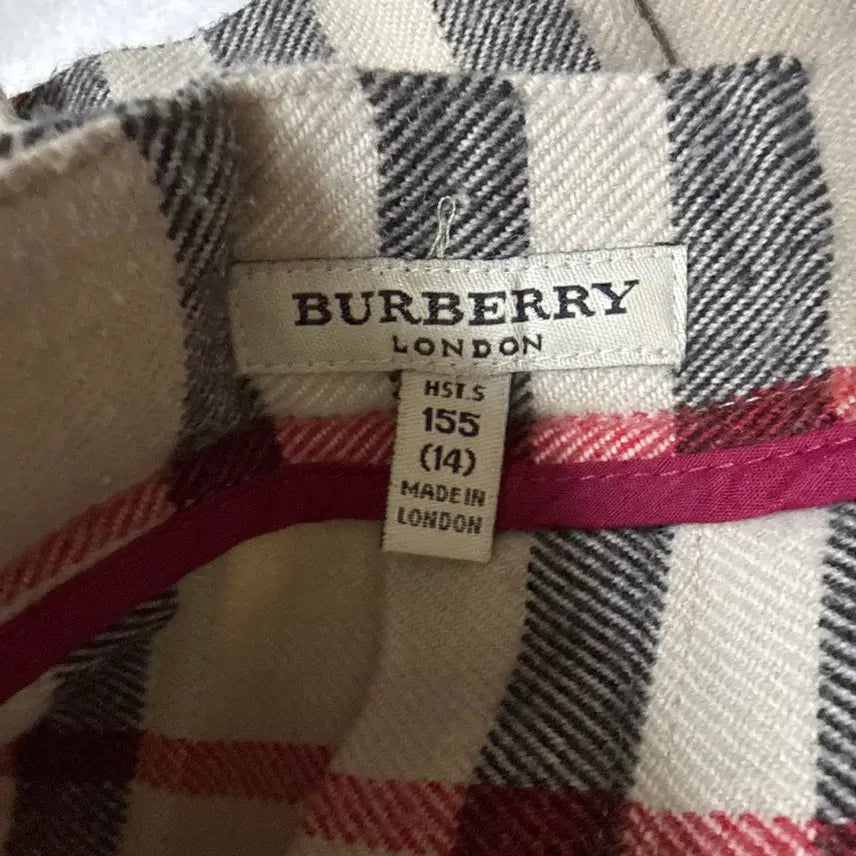 [BUNJANG] Burberry Kids Check Belted Skirt / 155 버버리 키즈 벨트 체크 스커트 0320T