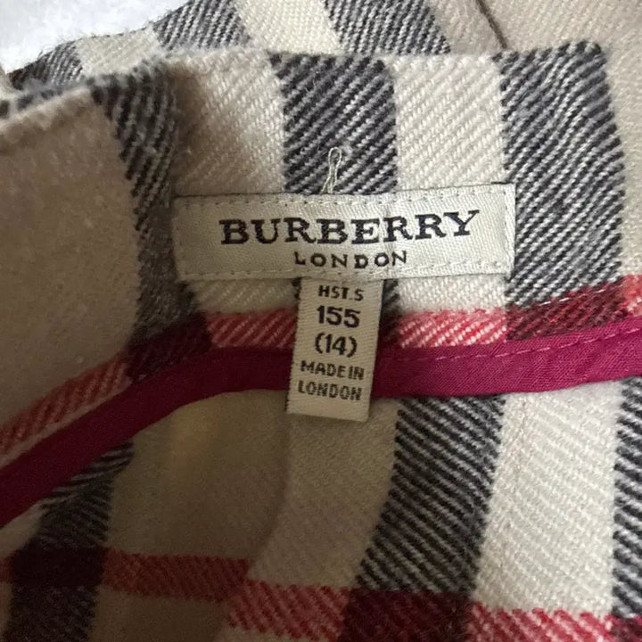[BUNJANG] Burberry Kids Check Belted Skirt / 155 버버리 키즈 벨트 체크 스커트 0320T