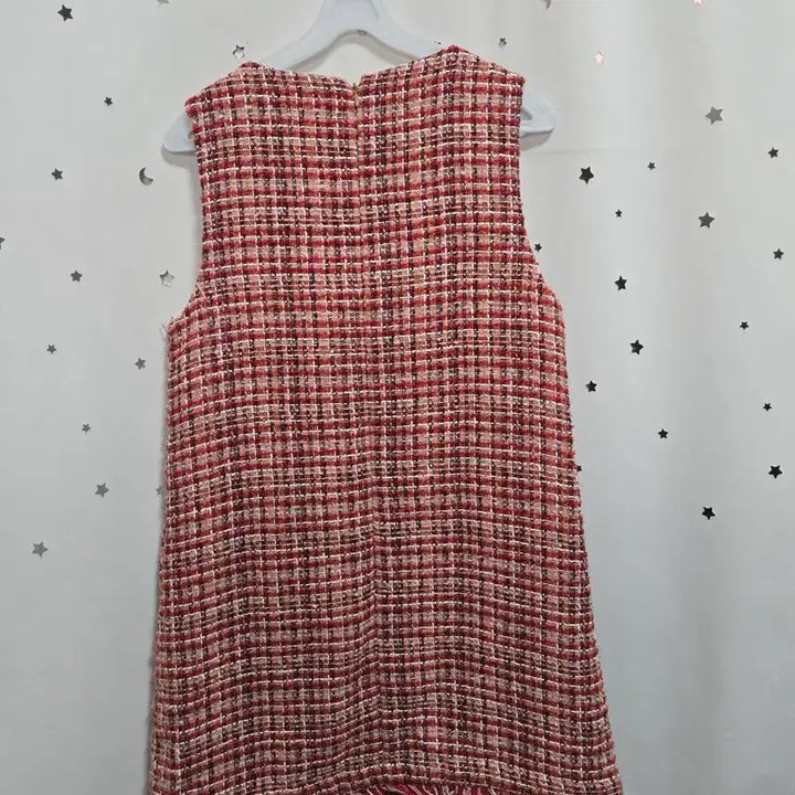 [BUNJANG] 8Seconds Tweed Mini Dress Red Check S / 에잇세컨즈 트위드 미니 원피스 레드 체크 S