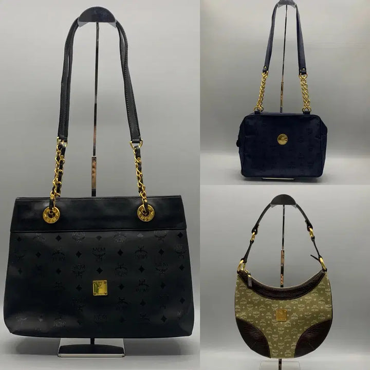 [BUNJANG] MCM Nylon Canvas Shoulder Bag 3-Piece Set / 257000394 엠씨엠 나일론, 캔버스, 숄더백 3set