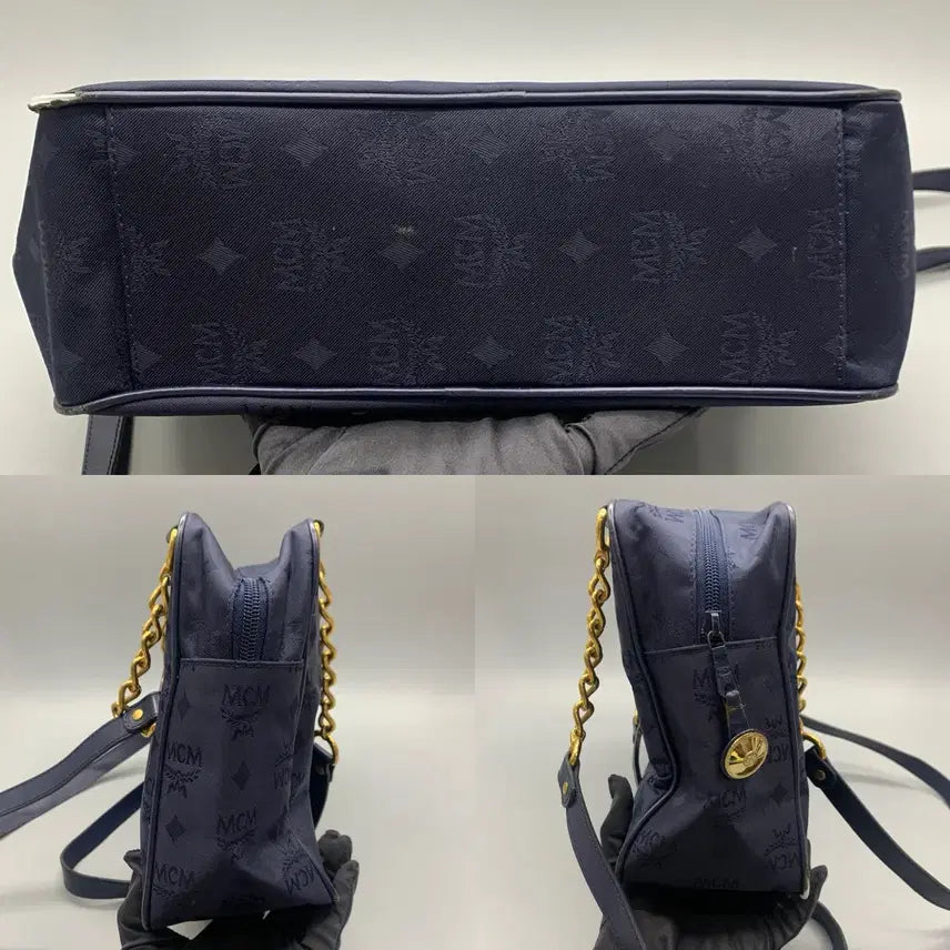 [BUNJANG] MCM Nylon Canvas Shoulder Bag 3-Piece Set / 257000394 엠씨엠 나일론, 캔버스, 숄더백 3set