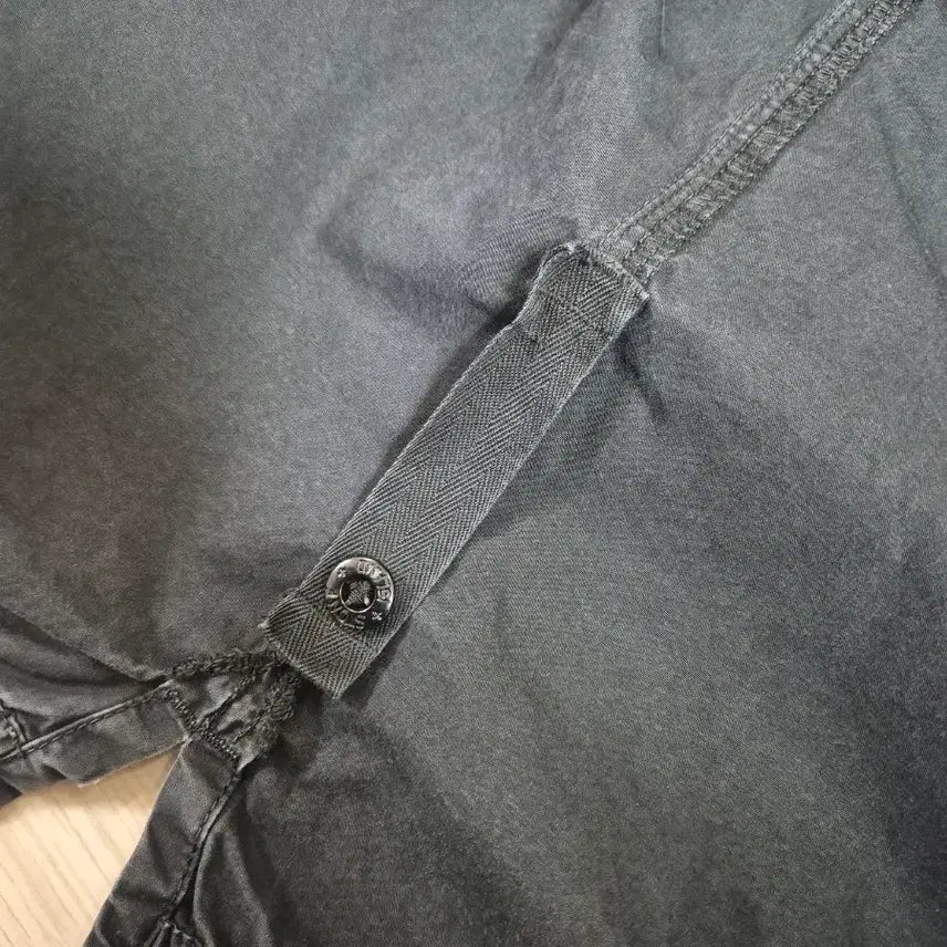 [SOLD OUT] 스톤아일랜드 21ss  올드이펙트 오버셔츠 블랙 L