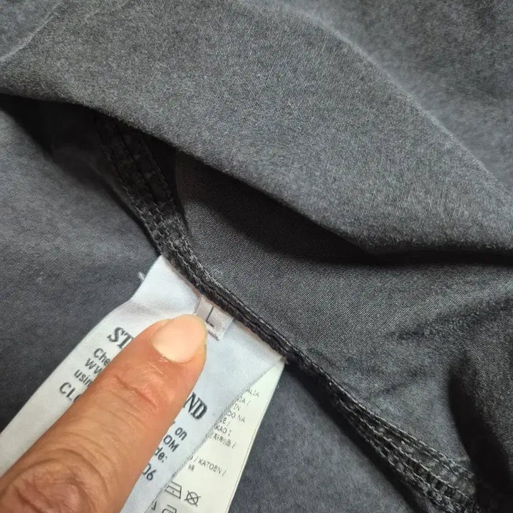 [SOLD OUT] 스톤아일랜드 21ss  올드이펙트 오버셔츠 블랙 L