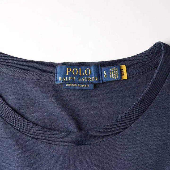 [BUNJANG] Polo Ralph Lauren Custom Slim Fit Navy T-shirt / 폴로 랄프 로렌 신형 커스텀 슬림핏 반팔 티셔츠 네이비