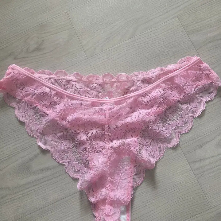 [SOLD OUT] 레이스 핑크 여성 삼각팬티