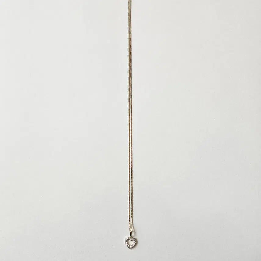 [SOLD OUT] 하트 규빅 목걸이 하트 팬던트 목걸이
