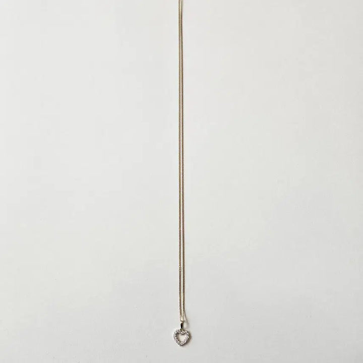 [SOLD OUT] 하트 규빅 목걸이 하트 팬던트 목걸이