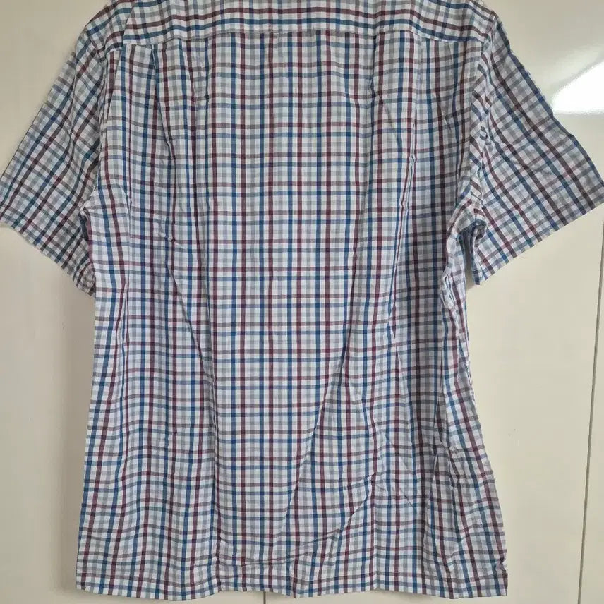[SOLD OUT] 닥스 면 폴리 체크 반팔 셔츠 110사이즈