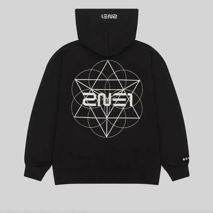 [BUNJANG] 2NE1 Symbol Black Hoodie (Large) / 2NE1 투애니원 심볼 블랙 후드티 라지