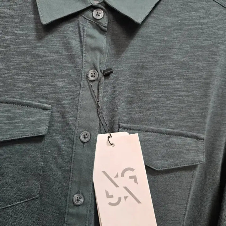[BUNJANG] Edge 3-Piece Pocket Long Sleeve Shirt / 엣지 3종 포켓 긴팔 셔츠 95