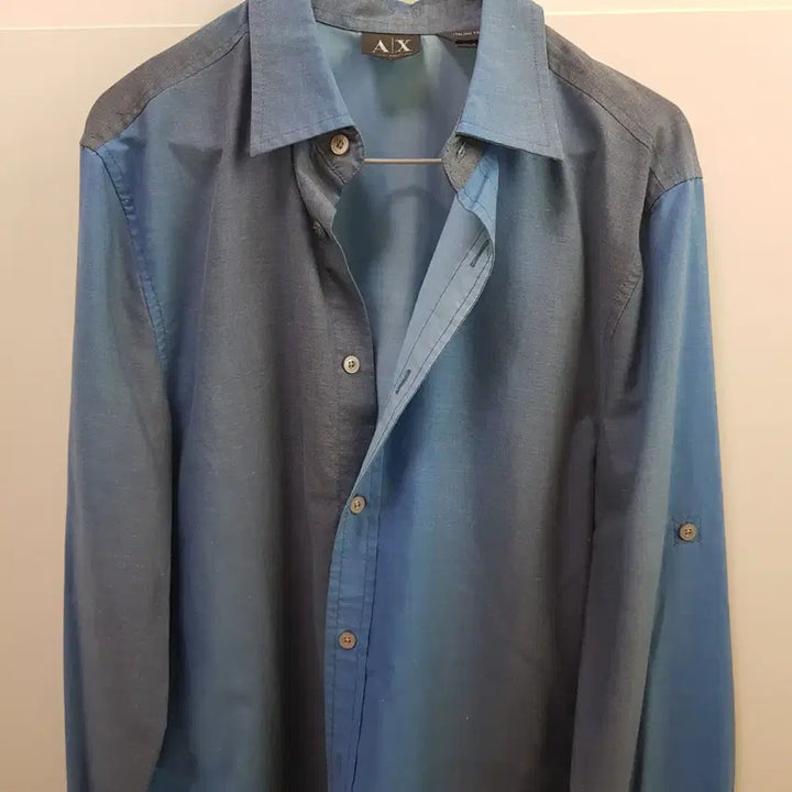 [BUNJANG] Giorgio Armani Blue Shirt / 아르마니 블루 셔츠 90
