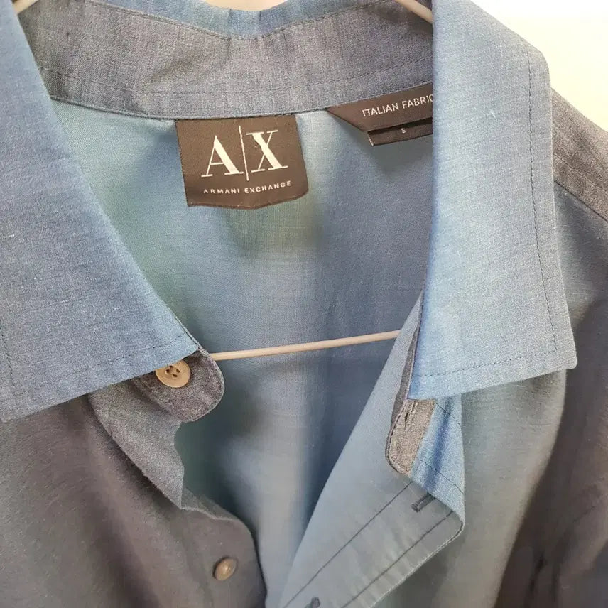 [BUNJANG] Giorgio Armani Blue Shirt / 아르마니 블루 셔츠 90
