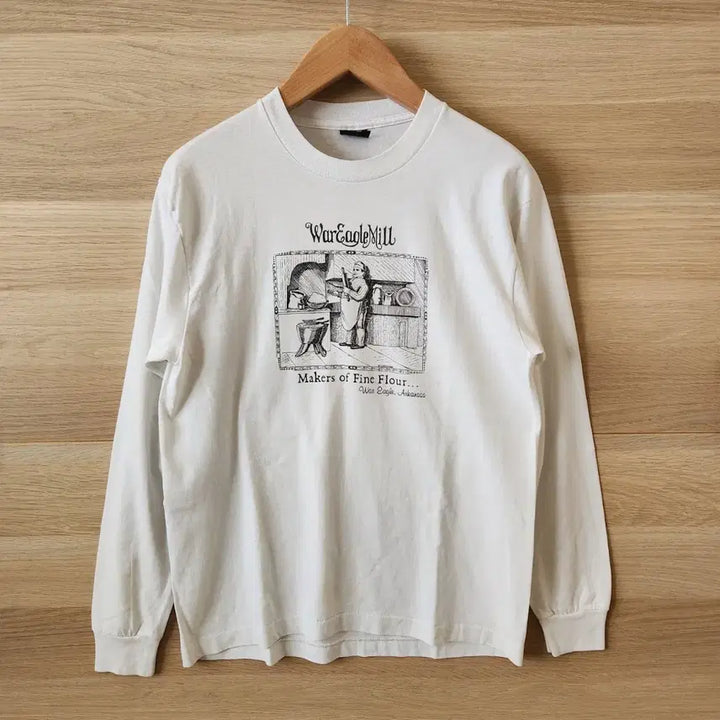[BUNJANG] Screen Stars War Eagle Mill Long Sleeve T-Shirt / 90s 빈티지 USA SCREEN STARS 스크린스타즈 롱슬리브 티셔츠