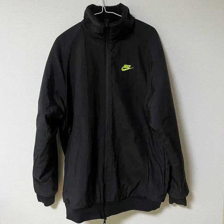 [BUNJANG] Nike Big Swoosh Reversible Jacket Black Volt XL / 나이키 빅스우시 리버시블 자켓 블랙 볼트 xl