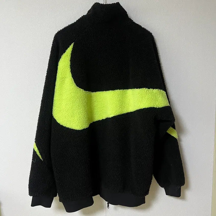 [BUNJANG] Nike Big Swoosh Reversible Jacket Black Volt XL / 나이키 빅스우시 리버시블 자켓 블랙 볼트 xl