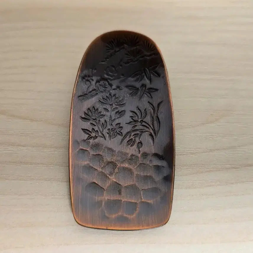 [BUNJANG] Vintage Copper Floral Ornament / 빈티지 구리 꽃무늬 장식품