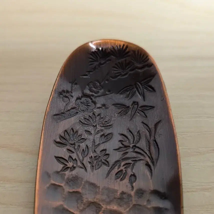 [BUNJANG] Vintage Copper Floral Ornament / 빈티지 구리 꽃무늬 장식품