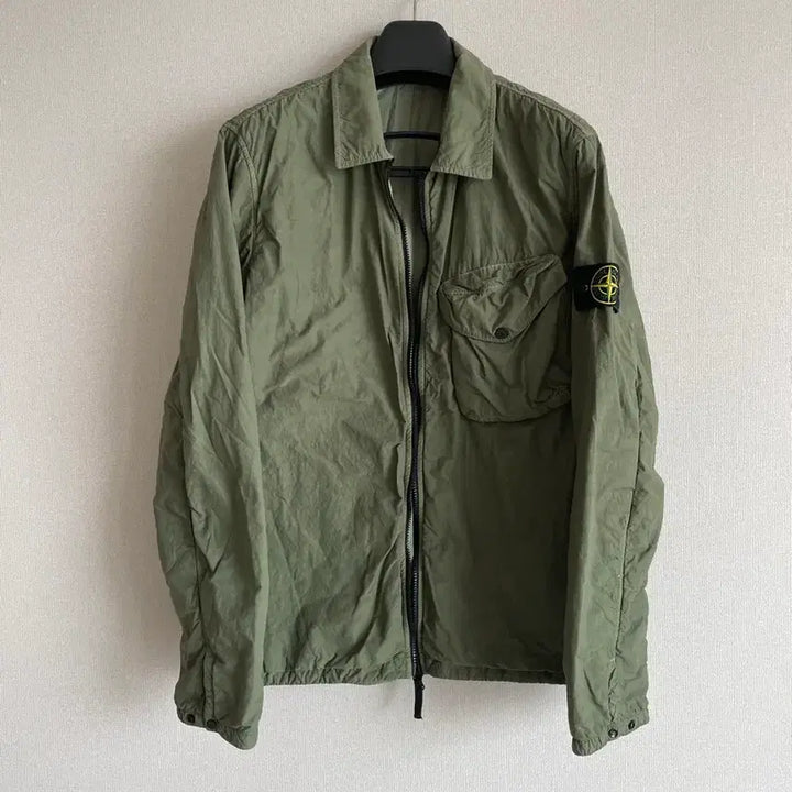 [SOLD OUT] 스톤아일랜드 21fw 나슬란 폴라텍 오버셔츠 자켓 xl 카키