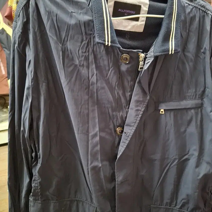 [BUNJANG] ALLFORYOU Navy Windbreaker Jacket Size 105 / ALLFORYOU 네이비 바람막이 105