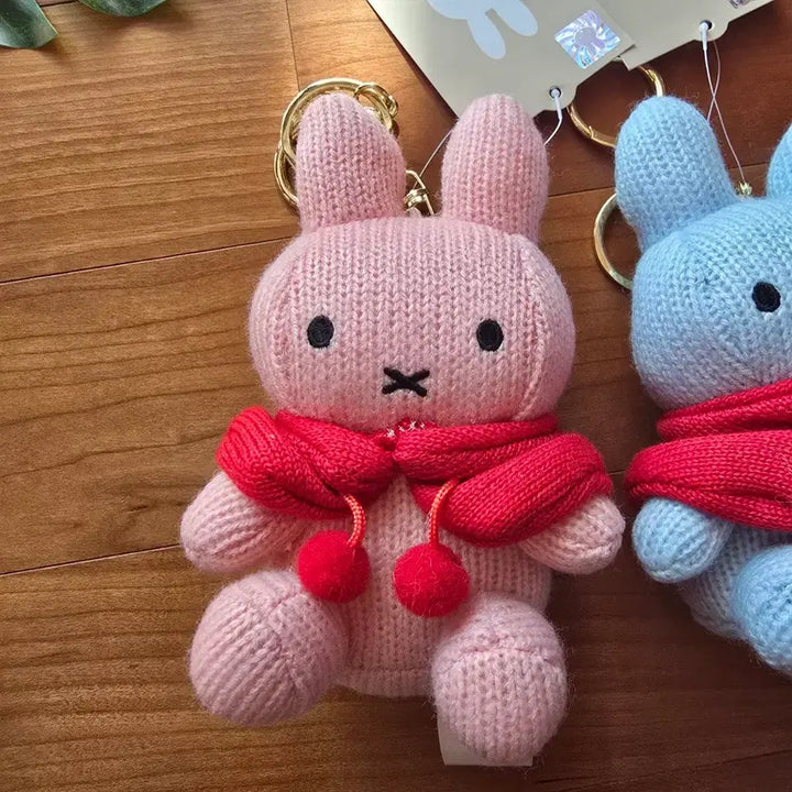 [BUNJANG] Miffy Knit Cape Doll Keyring / (새상품) 미피 니트 망토 인형 키링 3종