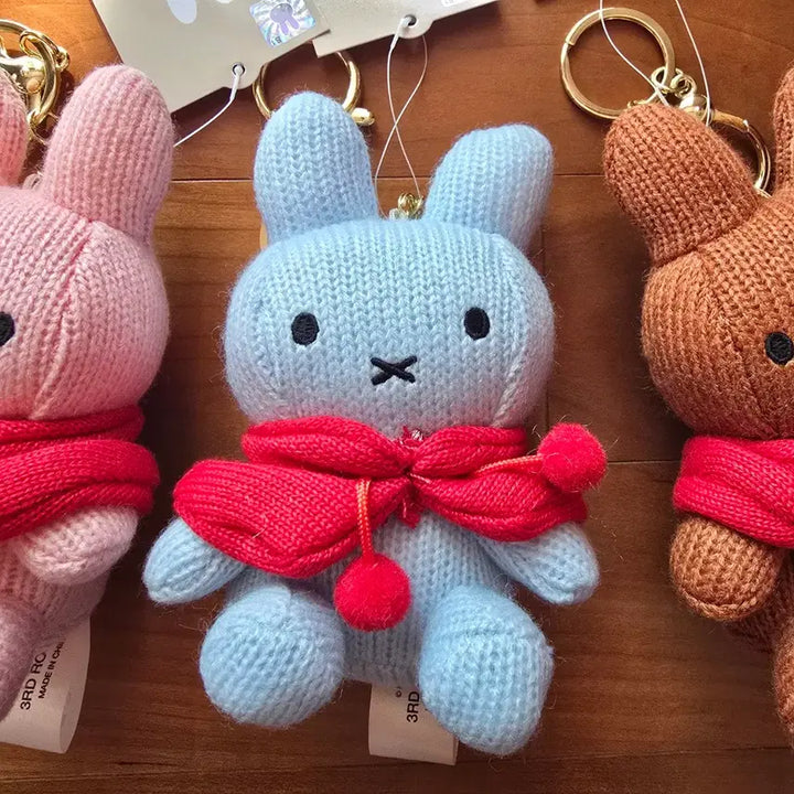 [BUNJANG] Miffy Knit Cape Doll Keyring / (새상품) 미피 니트 망토 인형 키링 3종