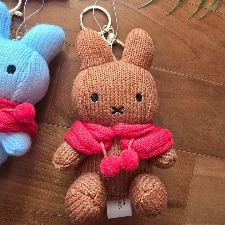 [BUNJANG] Miffy Knit Cape Doll Keyring / (새상품) 미피 니트 망토 인형 키링 3종