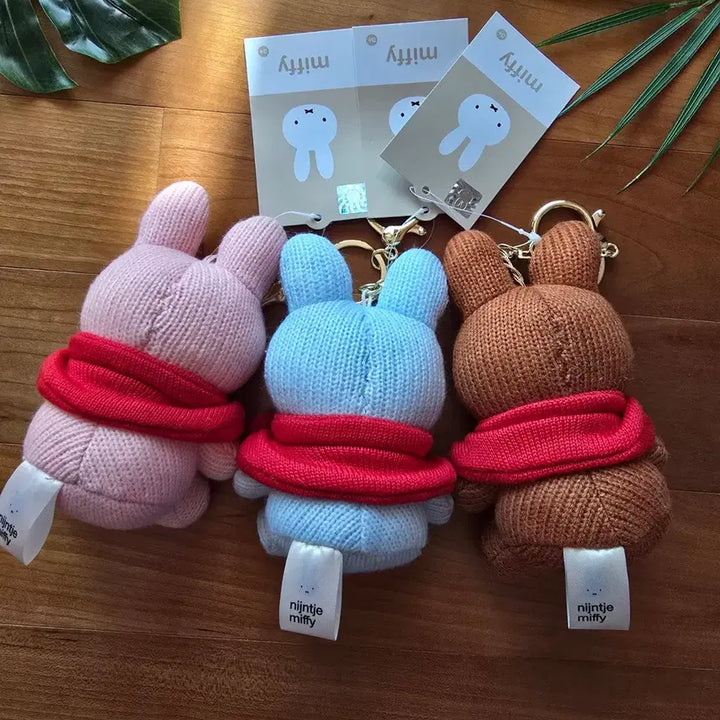 [BUNJANG] Miffy Knit Cape Doll Keyring / (새상품) 미피 니트 망토 인형 키링 3종