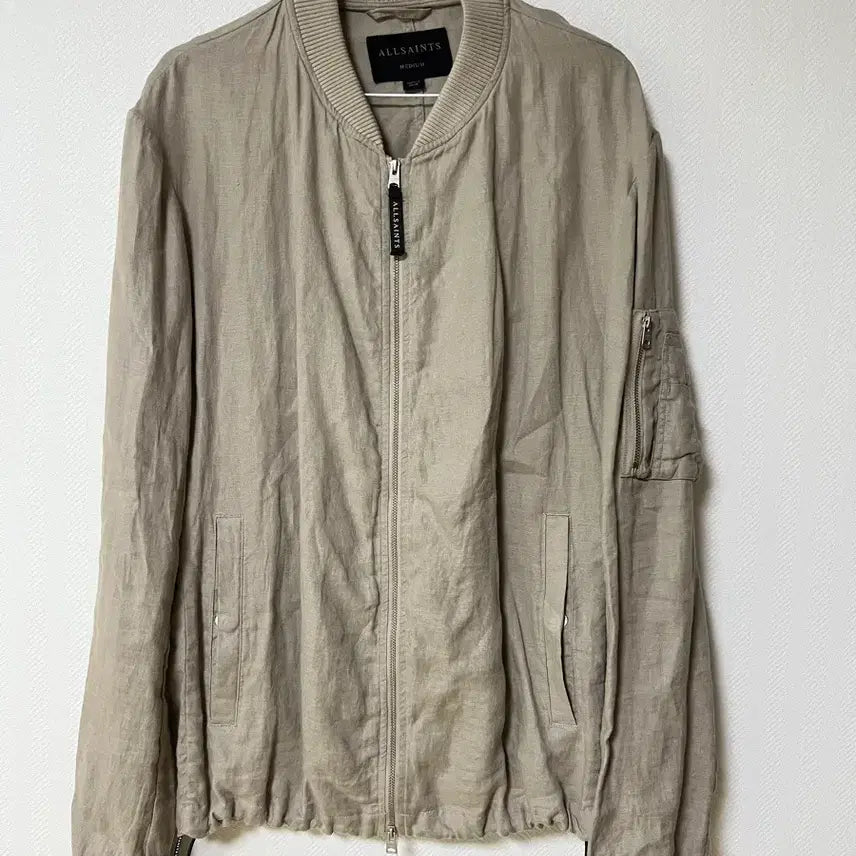 [BUNJANG] All Saints Linen Bomber Jacket M / 올세인츠 린넨 봄버 자켓 m