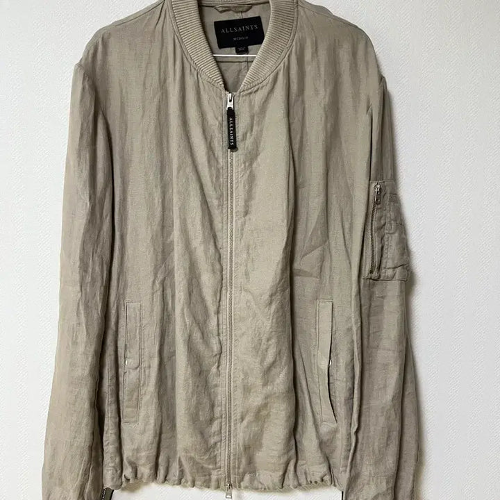 [BUNJANG] All Saints Linen Bomber Jacket M / 올세인츠 린넨 봄버 자켓 m