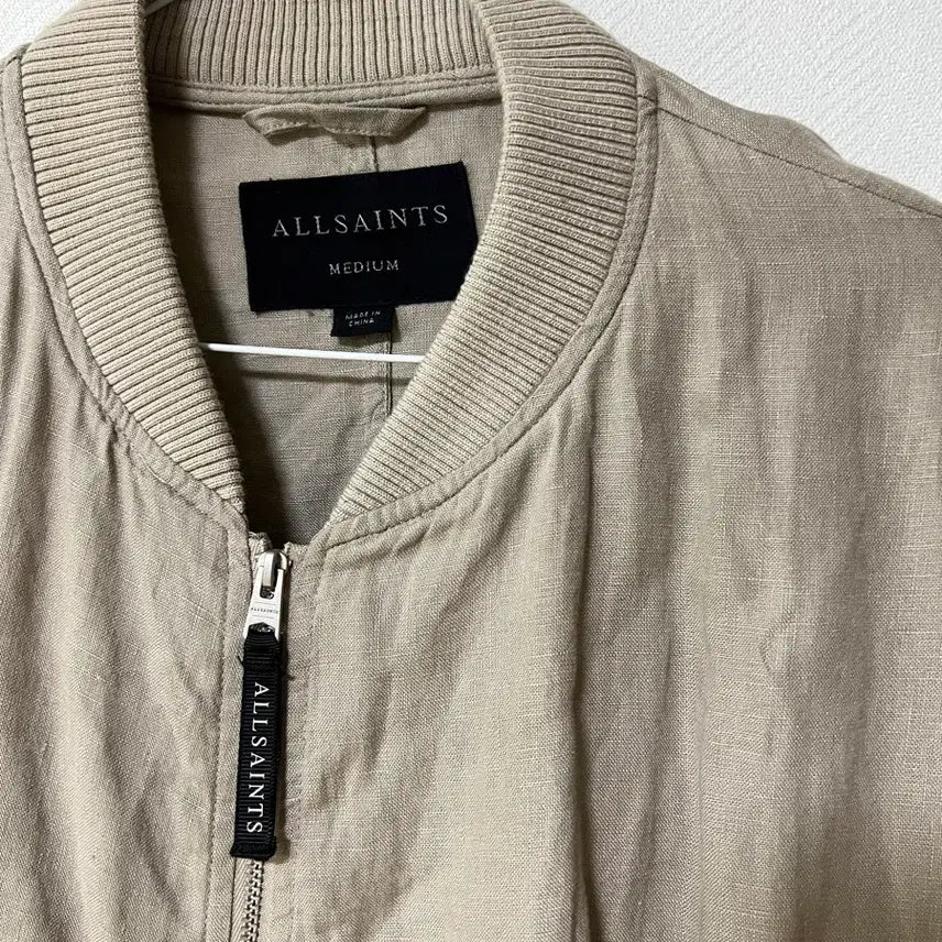 [BUNJANG] All Saints Linen Bomber Jacket M / 올세인츠 린넨 봄버 자켓 m