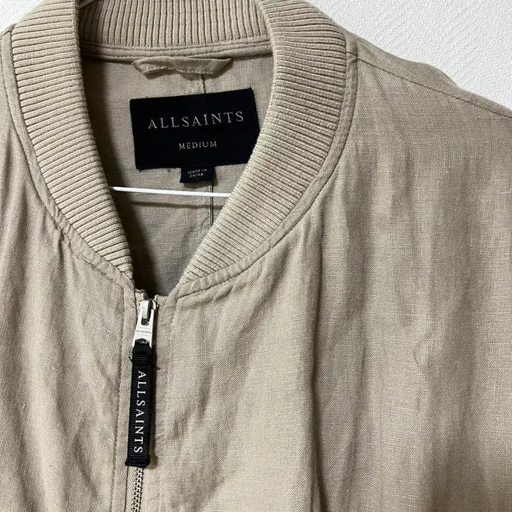 [BUNJANG] All Saints Linen Bomber Jacket M / 올세인츠 린넨 봄버 자켓 m