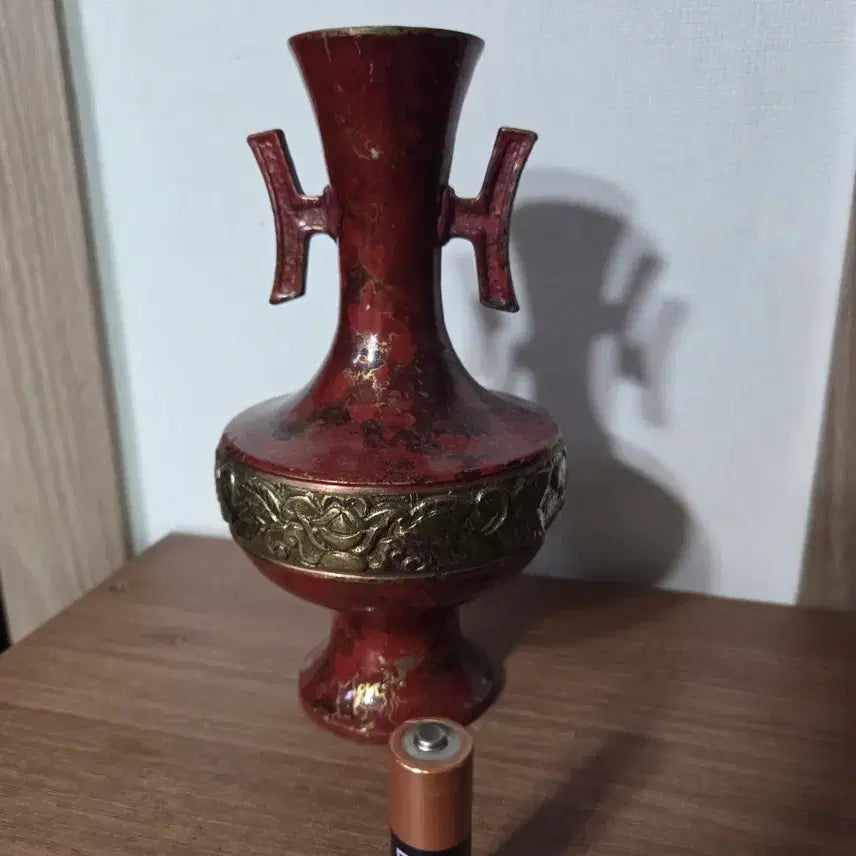 [BUNJANG] Antique Brass Vase Set / 황동 엔틱 꽃병 2개(골동품)