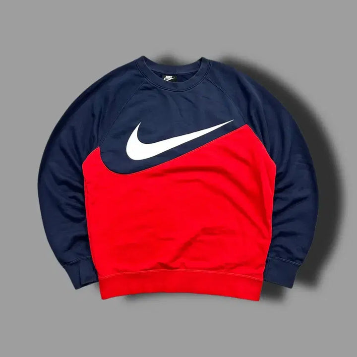 [SOLD OUT] 나이키 배색 빅로고 맨투맨 L