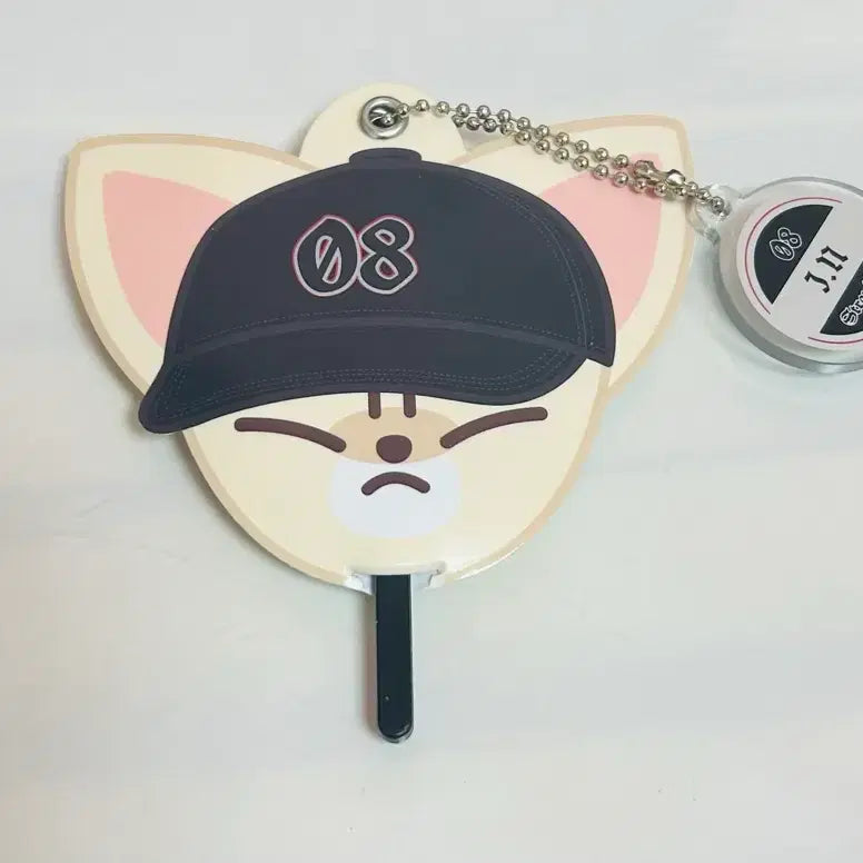 [BUNJANG] Stray Kids FoxyNy Mini Image Picket Keyring I.N / 스키즈 일본 엠디 미니 이미지 피켓 키링 폭시니 우치와 아이엔