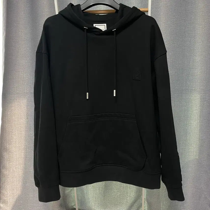 [BUNJANG] Wooyoungmi Flower Back Logo Hoodie / [ 50 ] 우영미 플라워 백로고 프린팅 후드티