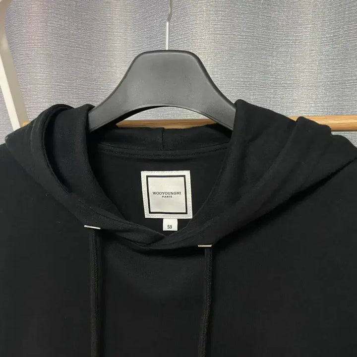 [BUNJANG] Wooyoungmi Flower Back Logo Hoodie / [ 50 ] 우영미 플라워 백로고 프린팅 후드티