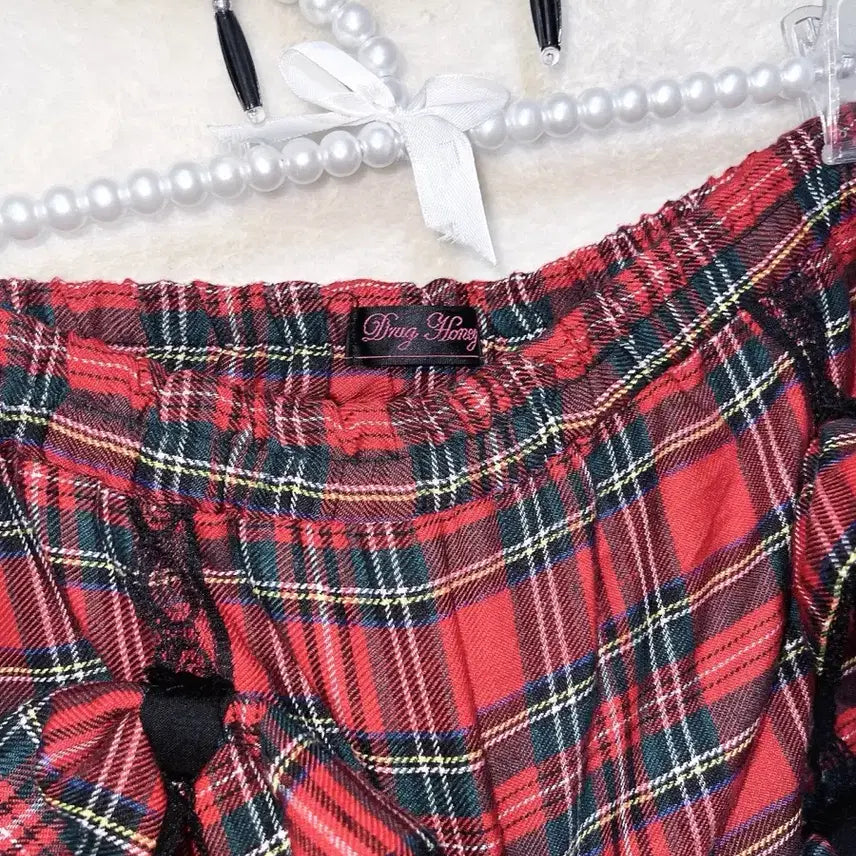 [BUNJANG] Drug Honey Tartan Check Punk Mini Skirt / 드러그허니 타탄체크 캉캉스커트 고스펑크 하라주쿠 갸루 캐캐체 서브컬쳐
