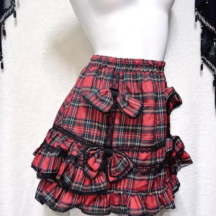 [BUNJANG] Drug Honey Tartan Check Punk Mini Skirt / 드러그허니 타탄체크 캉캉스커트 고스펑크 하라주쿠 갸루 캐캐체 서브컬쳐