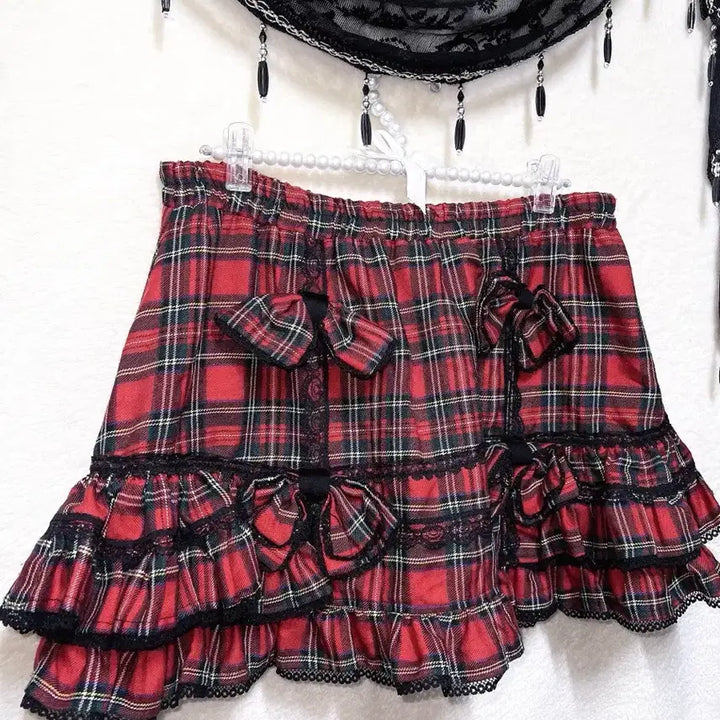 [BUNJANG] Drug Honey Tartan Check Punk Mini Skirt / 드러그허니 타탄체크 캉캉스커트 고스펑크 하라주쿠 갸루 캐캐체 서브컬쳐