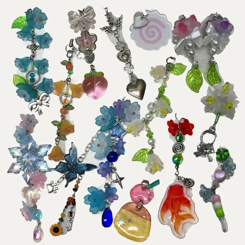 [BUNJANG] Scoop Market Bead Keychain / 비즈키링 스쿱마켓